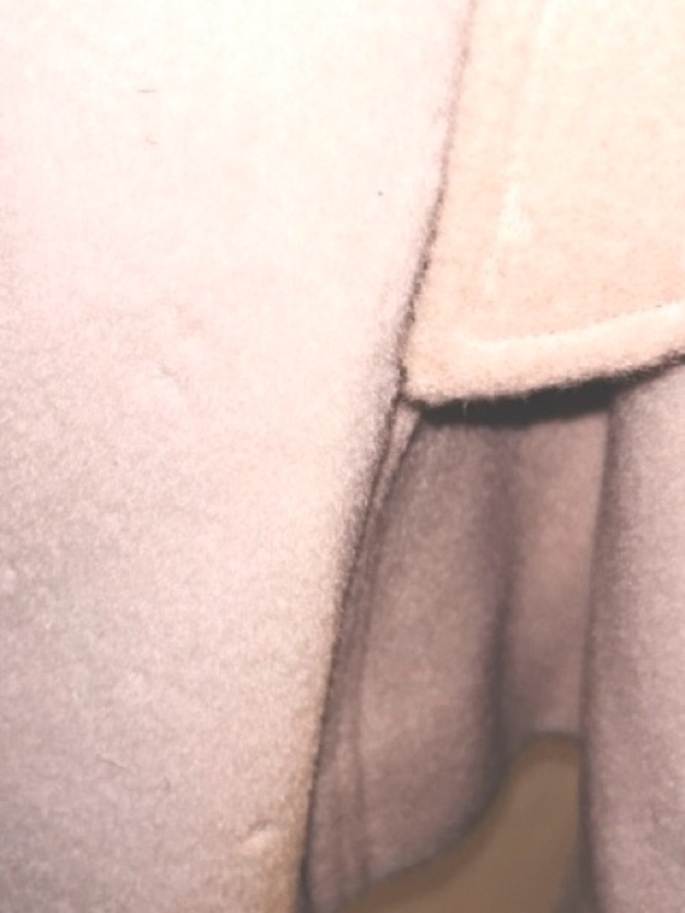 Vintage 1940’s Genuine Blonde FOX FUR Princess Wool Coat! Peach Satin Lining. - Picture 7 of 8